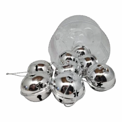 Jingle Bells (8 Pack) - 50mm - Silver -Country Christmas Loft Shop fbpvdzns13ywaviggukr