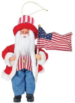 Uncle Sam Santa - 9 Inch