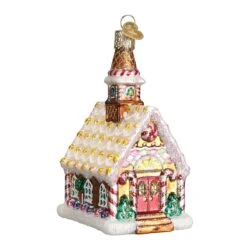 Gingerbread Church Glass Ornament -Country Christmas Loft Shop fhbvt03kyd5ljqg1emmp