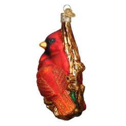 Pair Of Cardinals Glass Blown Ornament