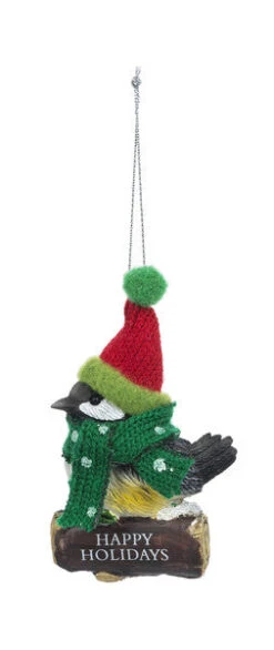 Cozy Bird Ornament - HAPPY HOLIDAYS -Country Christmas Loft Shop fpvutd1x6u7msw17nwhn
