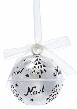 Kurt Adler Hanging Word Bell Ornaments - Silver - -Country Christmas Loft Shop frdsktybrzpaygshrcq5
