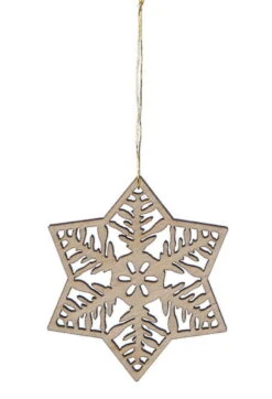 Laser Cut Wood Snowflake Ornament - Style 3 -Country Christmas Loft Shop frr3vkr2fkxpwclke29d