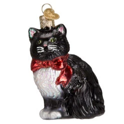 Tuxedo Kitty Glass Ornament -Country Christmas Loft Shop fsgbvbybg7fx5v9xspgk