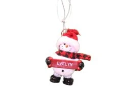 Cozy Snowman Ornament (Letters A - F) - -Country Christmas Loft Shop ftgbvwtes3cgzkkjkgyp