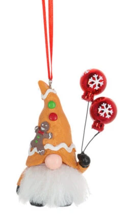 Hanging With My Gnomies Ornament - Gingerbread Hat