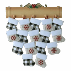 Stocking Family Up To 16 - Ornament