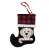 Doggie Mini Stocking Ornament - Lab