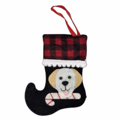 Doggie Mini Stocking Ornament - Lab