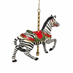 Kurt Adler Resin Carousel Assortment Ornament - Zebra -Country Christmas Loft Shop gddssj4livlmkwxaz5e0