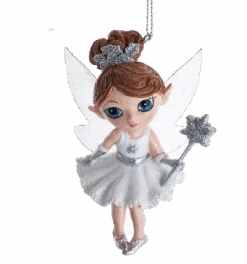 Kurt Adler Silver Fairy Elves Ornament - 5 Kurt Adler Silver Fairy Elves Ornament - -Country Christmas Loft Shop ggastngnvrcorhiu6unt