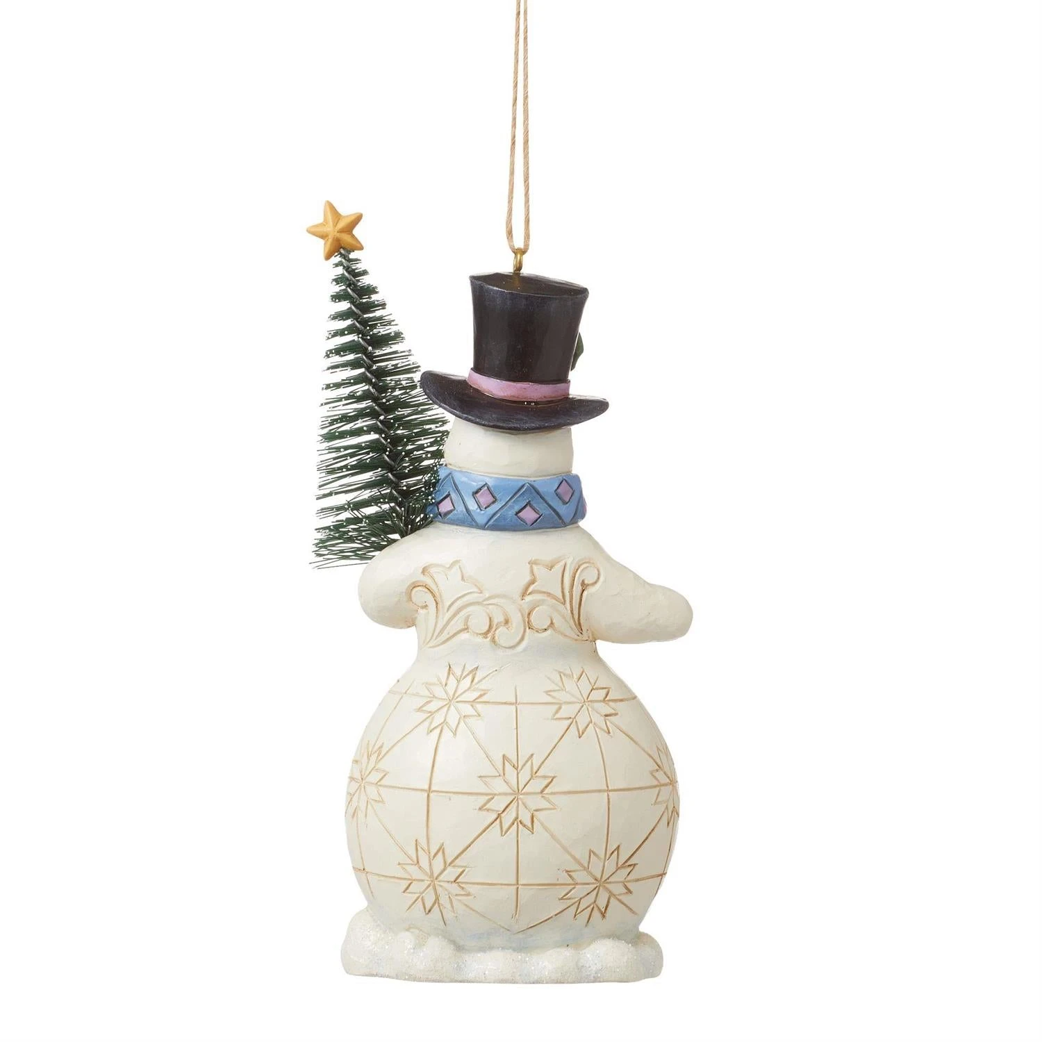 Snowman With Sisal Tree Ornament 2 Snowman With Sisal Tree Ornament - Image 2