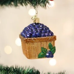 Old World Christmas Basket Of Blueberries Glass Ornament -Country Christmas Loft Shop gp2fohwty1bpb9pii3nu