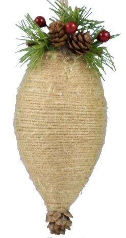 Burlap Holly - Finial -Country Christmas Loft Shop gvtgvnaz0tqv3osjkkem