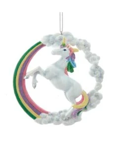 Kurt Adler Rainbow Unicorn Ornament