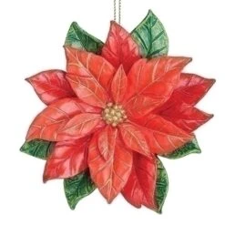 Roman Poinsettia Bloom Ornament