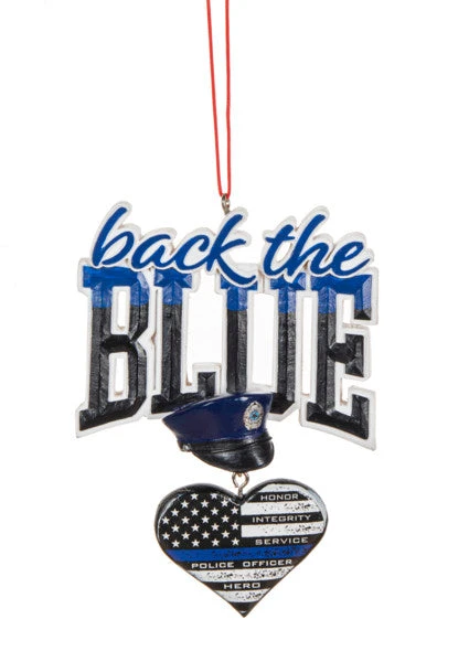Back The Blue - Police Ornament 1 Back The Blue - Police Ornament