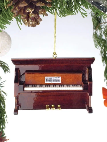 3 Inch Brown Upright Piano Ornament 2 3 Inch Brown Upright Piano Ornament - Image 2