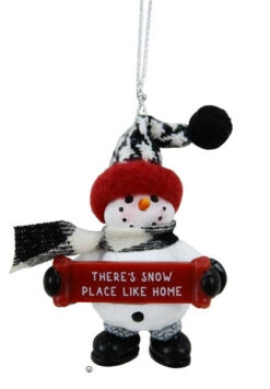 Cozy Snowman Ornament - There's Snow Place Like Home
