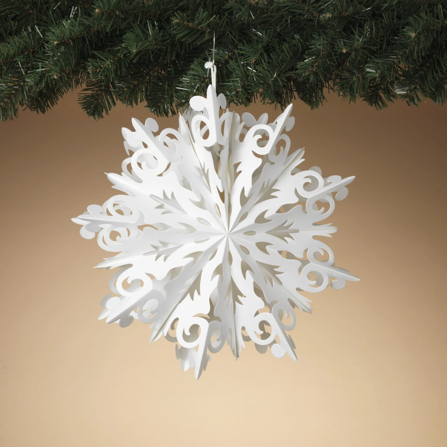 Paper Snowflake Ornament - 12 Inch 2 Paper Snowflake Ornament - 12 Inch - Image 2