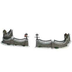 Lemax Stone Wall - 6 Piece Set