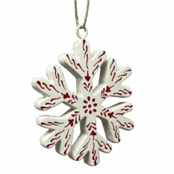 Scandi Holiday Snowflake Tree Ornament