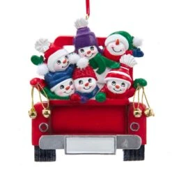 Kurt Adler Snowman On Truck Ornament - Family Of 2 -Country Christmas Loft Shop hqxt3rz0ztg8ouessnj5