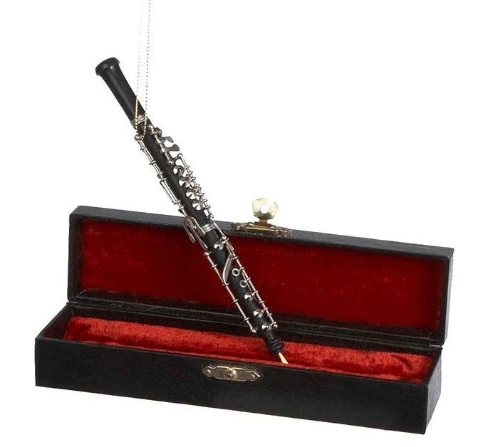 Kurt Adler Oboe Ornament With Case 1 Kurt Adler Oboe Ornament With Case
