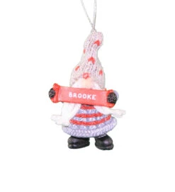 Personalized Gnome Ornament (Letters A-I) - Brooke