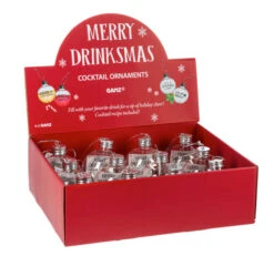 Fillable Cocktail Ornament With Recipe -