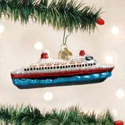 Cruise Ship Glass Ornament -Country Christmas Loft Shop i4vtomjzbvxo2qnhbs1o