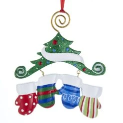 Kurt Adler Dangling Mittens Family Ornament- Family Of 2 -Country Christmas Loft Shop i5ff7qouf9sxnmue35au