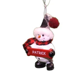 Cozy Snowman Ornament (Letters G - R) - -Country Christmas Loft Shop i5gw0ra2iwnoazloqx22