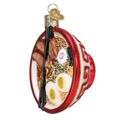 Bowl Of Ramen Glass Ornament