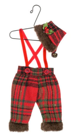 Christmas Plaid Outfits On Hanger Ornament - -Country Christmas Loft Shop i89rmlthisjxxg4dqdw6