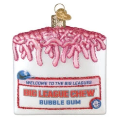 Big League Chew Glass Ornament -Country Christmas Loft Shop ice79tv27ncjgiconfhi