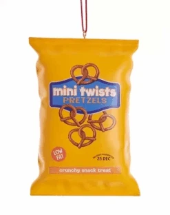 Kurt Adler Snack Bag Ornaments - Mini Pretzel