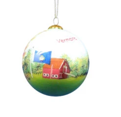 Hand Painted Glass Globe Ornament - Vermont Collage 5 Hand Painted Glass Globe Ornament - Vermont Collage -Country Christmas Loft Shop ievuwms0nekcreddinvv