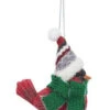 Cozy Bird Ornament - MERRY CHRISTMAS