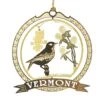 Solid Brass Ornament - Vermont State Bird / Flower