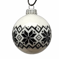 Krebs Value Glass Ornament 4 Pack - Nordic Snowflakes -Country Christmas Loft Shop ikitictgk7595aur8jal