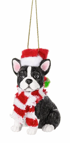 Santa Paws - Dog Ornament - Boston Terrier