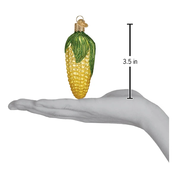 Ear Of Corn Glass Ornament 4 Ear Of Corn Glass Ornament - Image 4