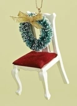 Roman Chair With Wreath Memorial Ornament -Country Christmas Loft Shop iqegsbl8z9gqocrnujcd