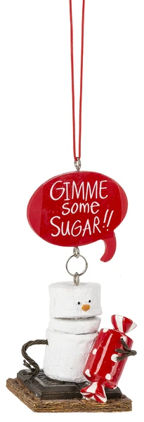 Toasted S'mores Candy Ornament - Gimme Some Sugar