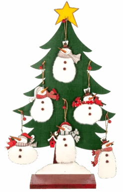 Fuzzy Snowman Ornament - -Country Christmas Loft Shop irkseblburceei9kxx90