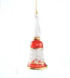 Gold Cut Etched Bell - Red -Country Christmas Loft Shop irpk2fj4aek5opo6woqh