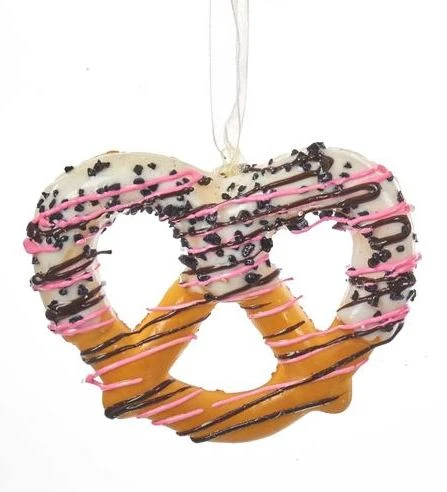 Kurt Adler Frosted Pretzel Ornament - 4 Kurt Adler Frosted Pretzel Ornament - - Image 4