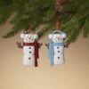 Toasty Warm Snowman Ornament -