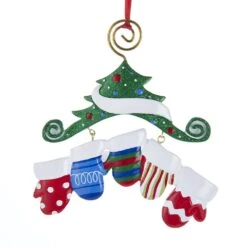 Kurt Adler Dangling Mittens Family Ornament- Family Of 2 -Country Christmas Loft Shop jai2ekcb81n4k1tp1djq